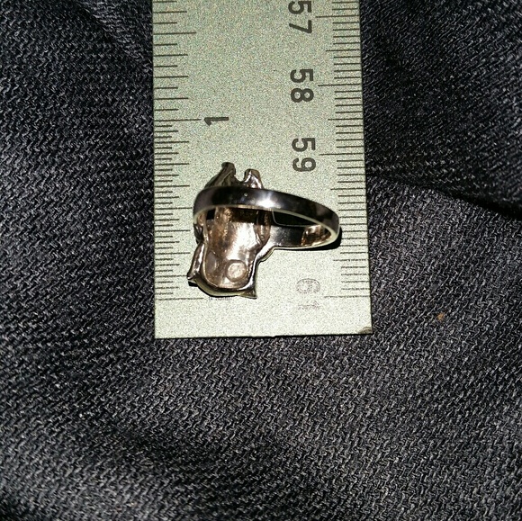 .925 Sterling Silver Owl Ring - Picture 6 of 8